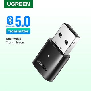 [ขายดี] UGREEN เครื่องรับส่งสัญญาณเสียงบลูทูธไร้สาย USB 5.0 4.0 สําหรับ PC Windows 10 8.1 7