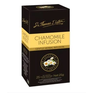 Sir Thomas J.Lipton Chamomile Infusion 25 Tea Bags 25g.เซอร์ โทมัส เจ ลิปตัน ชา คาโมมายล์  อาหาร ครื่องดื่ม ชาซอง