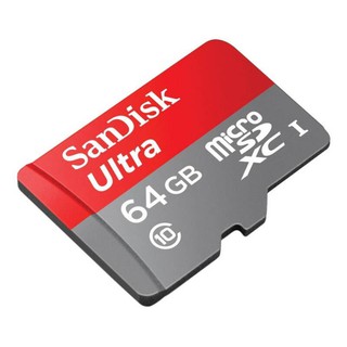 SanDisk Ultra MicroSDXC UHS-I 64GB ความเร็วสูงสุด 100 MB/s U1 A1 (SDSQUAR-064G-GN6MN)