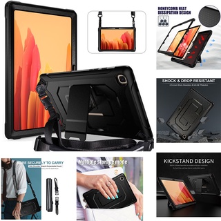 Shockproof Tablet Case For Samsung Galaxy Tab A7 10.4 T500 T505 T507 T505N  2-Layer Protection Heavy-duty Sturdy Full-body Anti-fall Anti-slip With Stand Shoulder Strap Tablet Protective Case Cover