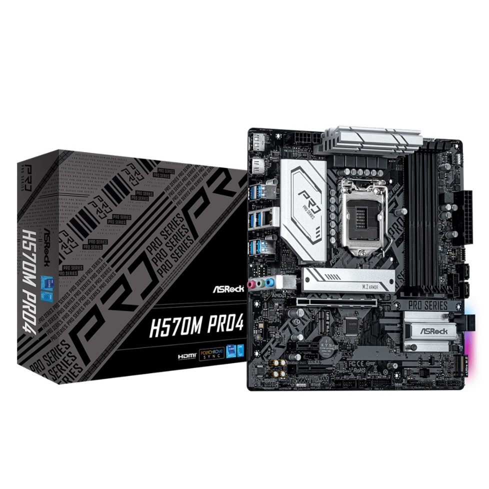 MAINBOARD (เมนบอร์ด) ASROCK H570M PRO4 LGA-1200 (รับประกัน3ปี)