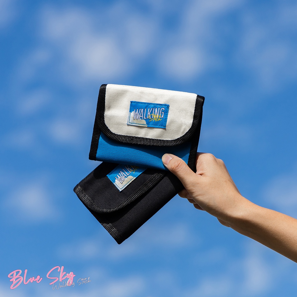 Walking Stitch : Blue Sky : Wallet