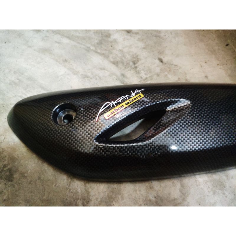 ฝาครอบท่อ เคฟล่า SCOOPY i ปี 2021 - 2026 HONDA ฮอนด้า สกู๊ปปี้ แผงกันท่อไอเสีย / กันร้อนท่อ แถมสติ๊กเกอร์ Akana - รูปที่ 2