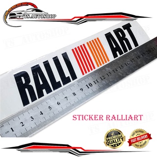 สติ๊กเกอร์ sticker RALLIART ยาว 22 CM สติ๊กเกอร์ แรนลี่อาร์ท