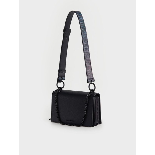 Charles and Keith Spectrum Series: Chain Handle Crossbody Bag - Black
