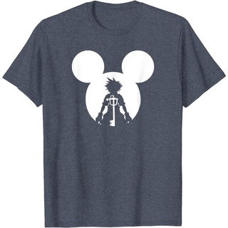 เสื้อยืดลําลอง แขนสั้น พิมพ์ลาย Disney Kingdom Hearts Mickey Ears Sora สไตล์เกาหลี คุณภาพสูงS-5XL