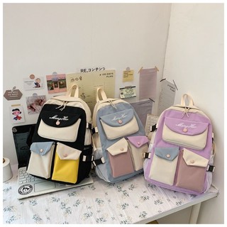 Pocket backpack เป้กันน้ำ แถม!!พวงกุญแจดอก