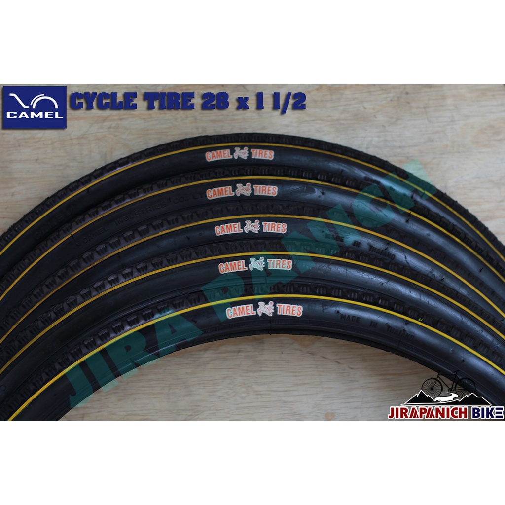 ยางนอกจักรยาน 28 นิ้ว CAMEL CYCLE TIRE 28x1*1/2 นิ้ว