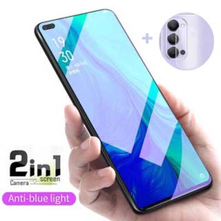 OPPO Reno 4 ฟิล์มกระจก For OPPO Reno 4 3 2 2F 2Z A92 A9 A5 A31 A72 A52 A91 2020 ฟิล์มกระจกนิรภัย ต่อต้านบลูเรย์ ฟิล์มกันรอยกระจกกันรอย