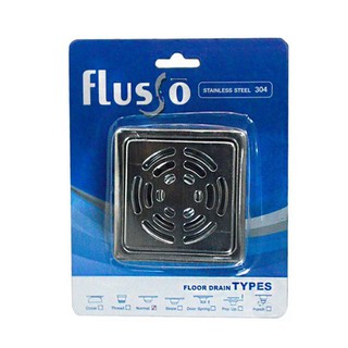 SQUARE ANTI-ODOR FLOOR DRAIN FLUSSO FS-JACK 2"-3" ตะแกรงกันกลิ่นเหลี่ยม FLUSSO FS-JACK 2 นิ้ว-3 นิ้ว ตะแกรงกันกลิ่น ท่อน