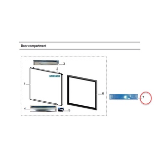อะไหล่ของแท้/ชั้นวางของตู้เย็นของช่องฟรีสซัมซุง ตำแหน่งหมายเลข 7 /DA63-07342A GUARD-FRE