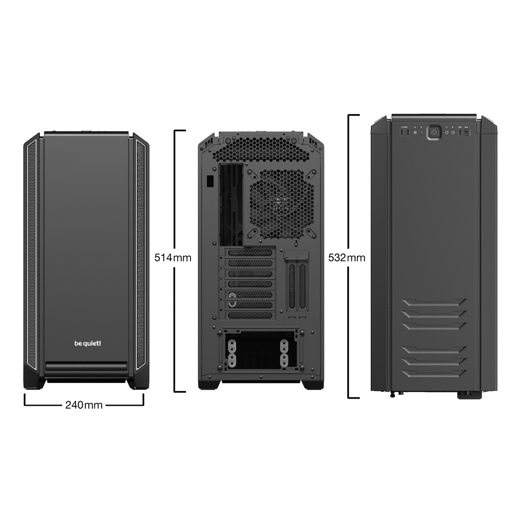 Connext IT SILENT BASE 601 Orange ( BG025 ) 3-year warranty be quiet เค ...