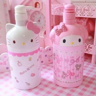 Hello Kitty , My Melody ขวดหัวปั๊ม 1,000ml.