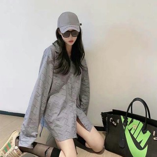 In stock ✨🇰🇷เชิ้ต Oversized สกีนลาย