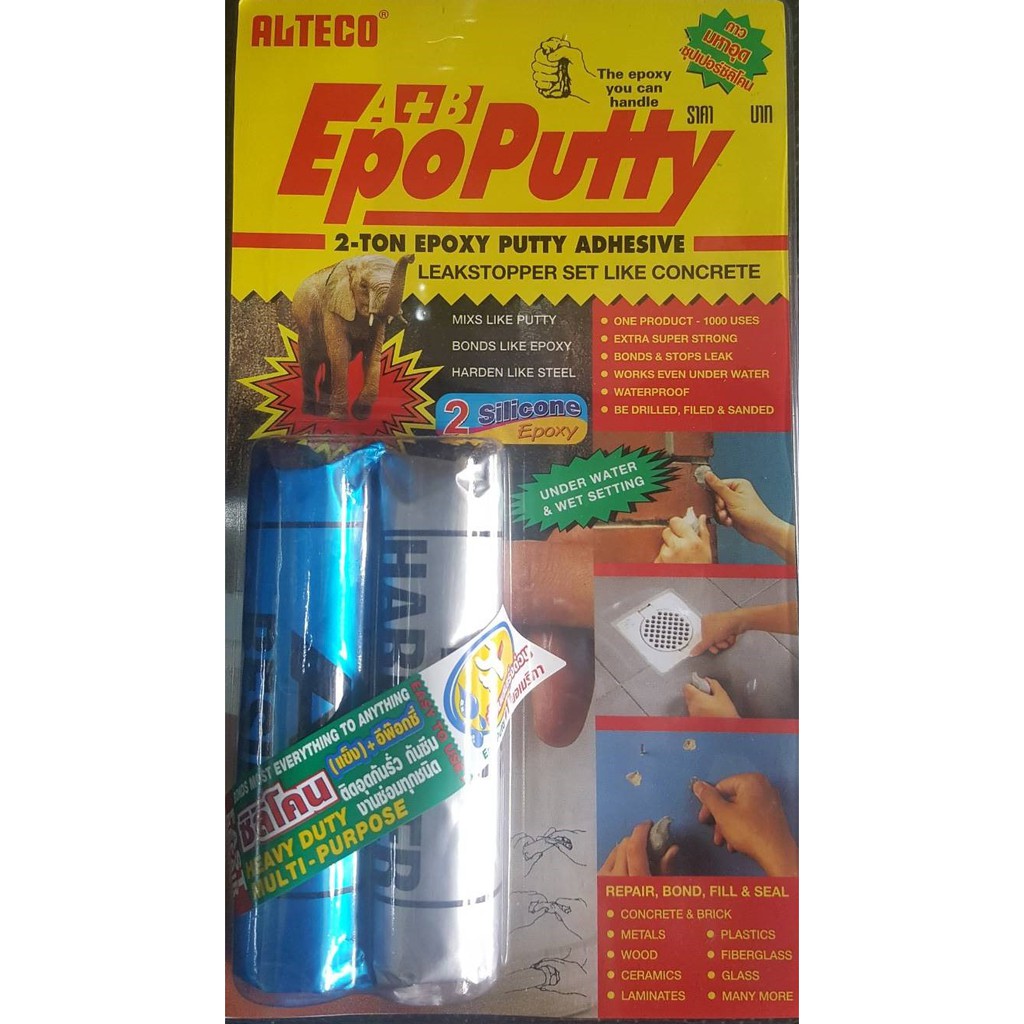 ALTECO Epoxy Putty A+B (ก่วมาหาอุด กาวดินน้ำมัน) | Shopee Thailand