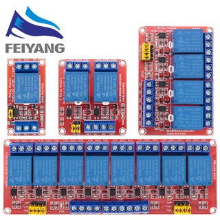 12V 1 2 4 8 Ways Channels โมดูลสวิทช์ทริกเกอร์ Ac 240V Dc 30V สําหรับ Arduino