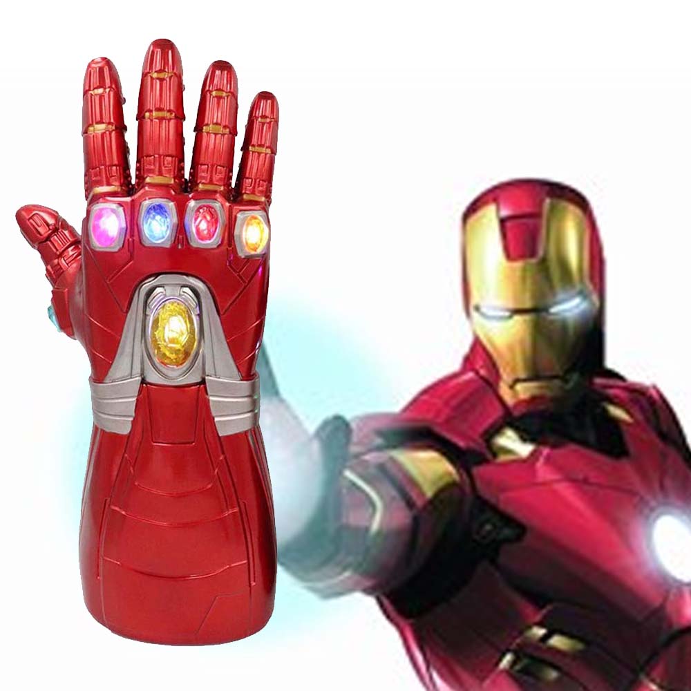 Thanos Infinity War Gauntlet With LED Light Glove Kid Adult Avengers Costume Toy