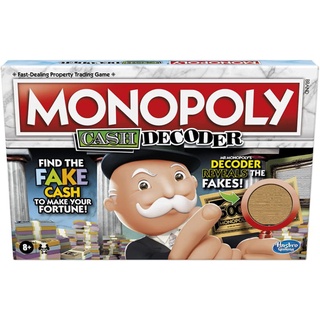 Hasbro Monopoly Crooked Cash Decoder Board Game Includes Mr. Monopolys Decoder to Find Fakes บอร์ดเกม โมโนโพลี่ ของแท้