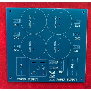 ปริ้นเปล่า ใส่Capacitor 4ลูก ไดโอด1ตัว Epoxy รุ่นเหลี่ยม