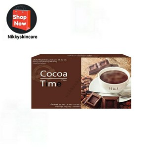 cocoa time plus 14in1 ผงโกโก้ ครีมเทียมน้ำมันรำข้าว มอลต์ เห็ดถั่งเช่า ไซเลี่ยมฮัสก์ l carnitine เบต้ากลูแคนจากยีสต์