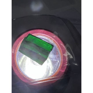 synthetic emerald 16 gram uncut gemstone