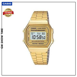 นาฬิกาข้อมือ Casio รุ่น A-168WG-9WDF ขอฃแท้100% พร้อมกล่อง พร้อมใบรับประกัน