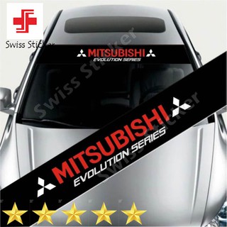 สติกเกอร์โลโก้ Mitsubishi แบบหรูหรา สําหรับติดตกแต่งกระจกรถยนต์