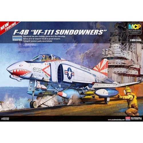โมเดลเครื่องบิน Academy Model 1/48 AC12232 F-4B VF-111 SUNDOWNERS