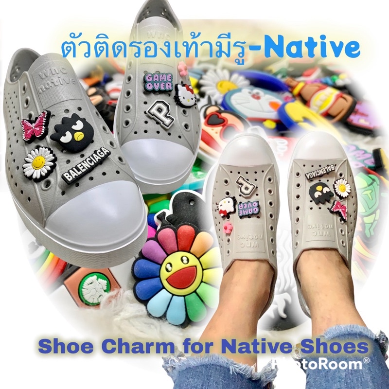 JBNative 👠🌈✨🧸ตัวติดรองเท้า เนทีฟ 🌈👠shoe Charm for Native shoes เพิ่มความน่ารักให้รองเท้าคู่โปรด