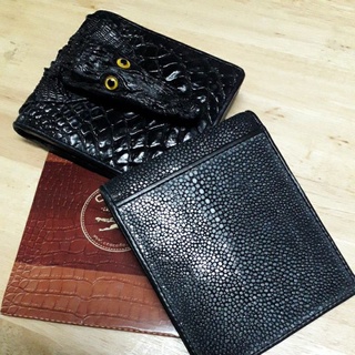 stingray wallet+crocodile wallet pocket coin pack 2 pcs