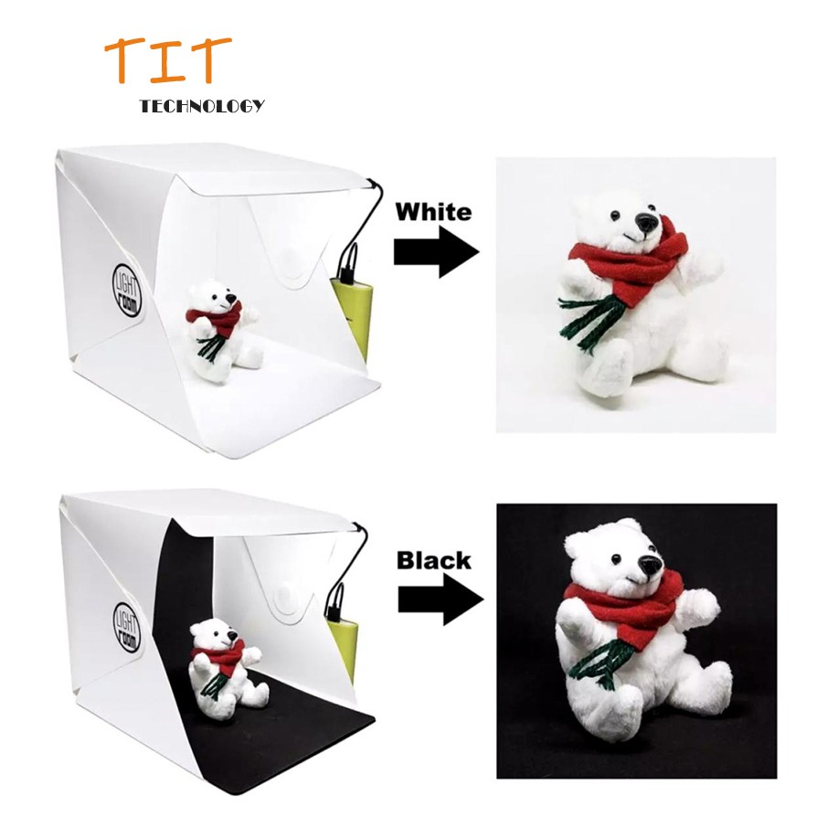 สตูดิโอถ่ายภาพ กล่องถ่ายภาพ แบบพกพา Light Room Photo Studio 9 inch (24cm) Photography Lighting Tent Kit Mini Cube Box