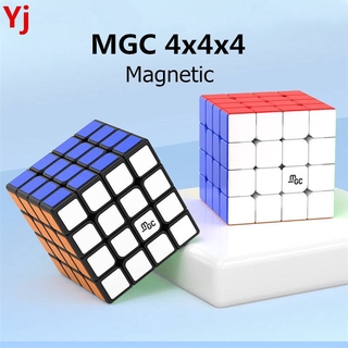 Yj MGC 4x4 ลูกบาศก์แม่เหล็ก Yj Cube Yongjun MGC 4 M 4x4x4 ลูกบาศก์ปริศนา ของเล่นเพื่อการศึกษา สําหรับเด็ก