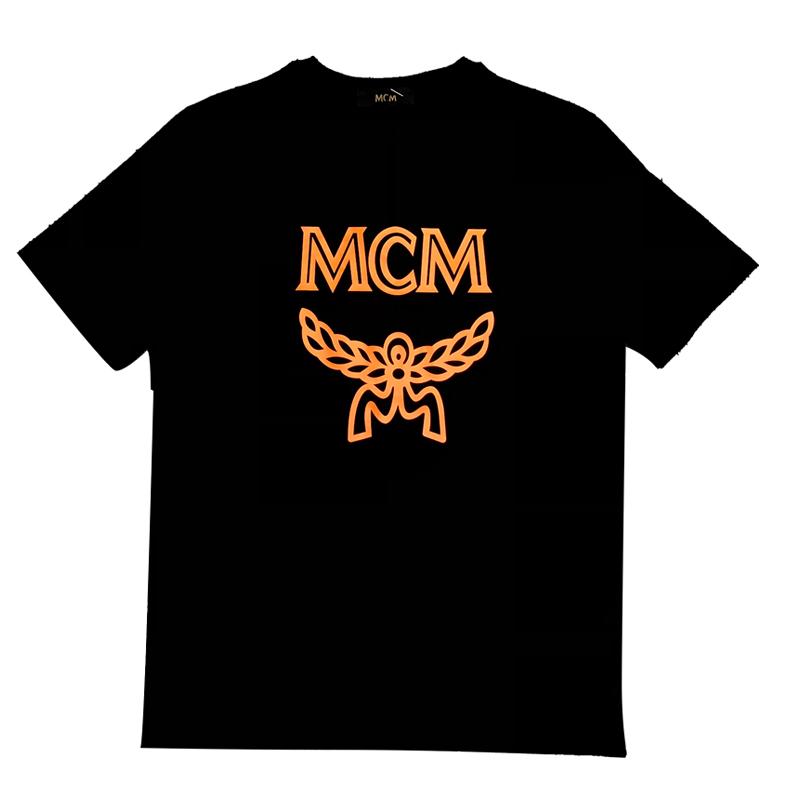 เสื้อยืด MCM โลโก้ใหม่พิมพ์กลุ่ม qsA