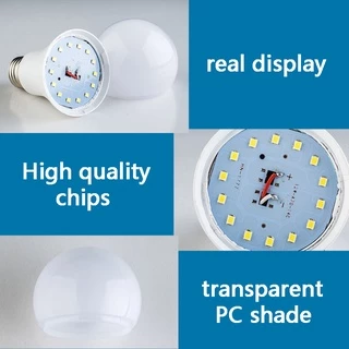 หลอดไฟ LED E27 AC 110V - 265V แรงดันสูง ทรงกลม ความสว่างสูง