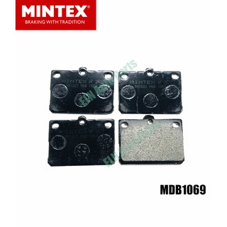 Mintex ผ้าเบรคหน้า (ของอังกฤษ) (brake pad) ไดฮัทสุ DAIHATSU Charmant 1300, 1600 ปี 1981