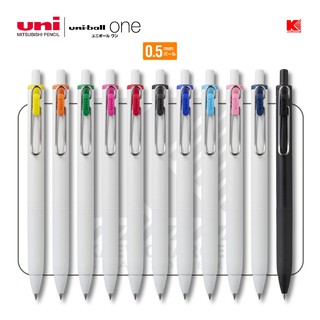 Uni ยูนิ ปากกาเจล uni-ball one UMN-S-05 ขนาด 0.5 10 สี