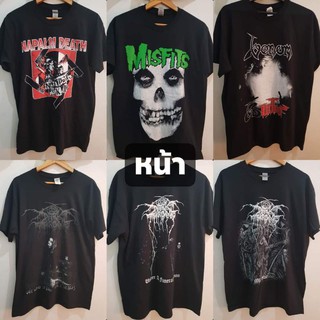 เสื้อวง🔥ดนตรี Metal🔥ลิขสิทธิ์แท้100%🔥เสื้อมือ1🔥Venom 🔥 Misfits 🔥Napalm death 🔥Dark throne🔥