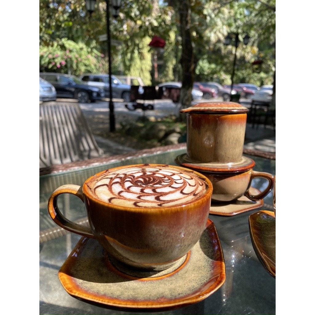 Capuchino COFFEE FILLER SET - สีคุณภาพสูง CHANGING Bat Trang Ceramics