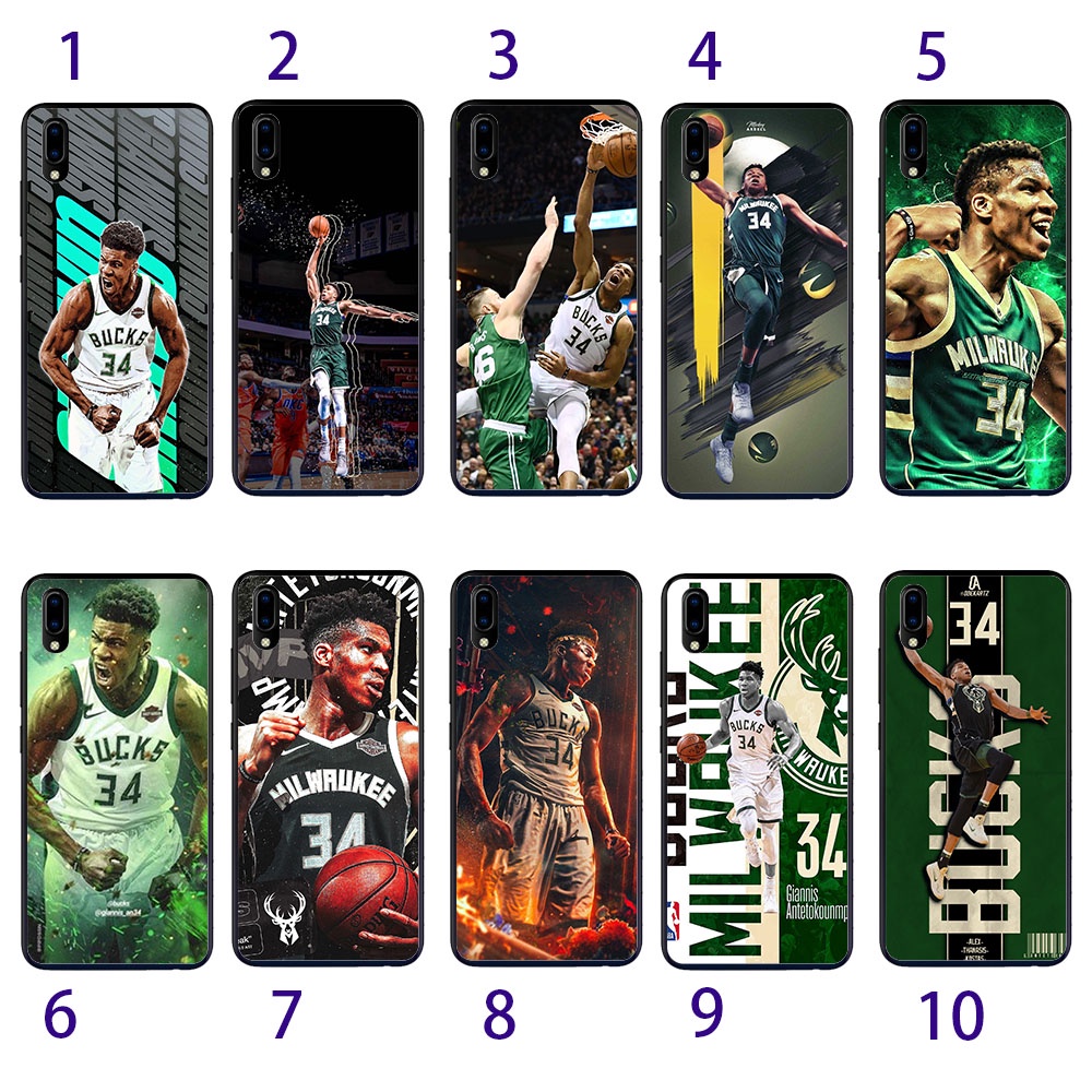 Giannis Antetokounmpo Bucks NBA สําหรับ Realme C17 5 5i 5s Narzo 20 Pro Q เคสโทรศัพท์