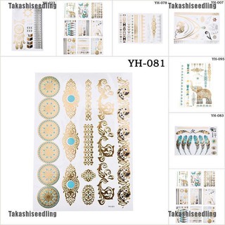 Takashiseedling สติ๊กเกอร์ลายสักชั่วคราวกันน้ำเซ็กซี่ 1ชิ้น