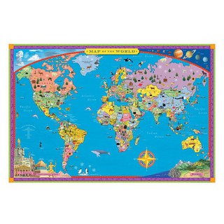 eeBoo  World Map - Paper แผนที่โลก