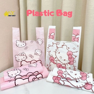 ถุงขยะพลาสติก ลาย Hello Kitty น่ารัก ขนาดใหญ่ 3 ขนาด สําหรับใส่บาร์บีคิว ปิกนิก สํานักงาน ปาร์ตี้ โรงเรียน