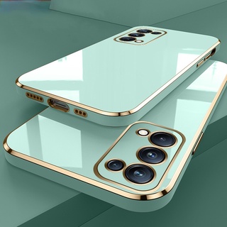 เคสโทรศัพท์ ชนิดซิลิโคน ทรงสี่เหลี่ยม ป้องกันเลนส์กล้อง สำหรับ Oppo Reno 5 4 3 Pro 2 2F 5F A54 A74 A53 A92 A52 A9 A5 2020 A15 F11 A9 A3S A5 A12E