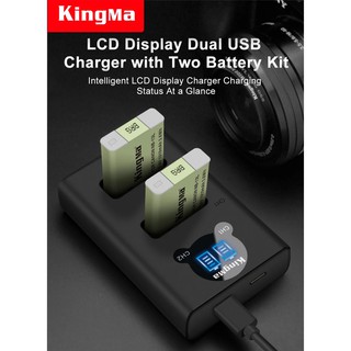 Kingma NB13L ชุดชาร์จแบตพร้อมถ่าน 2ก้อน LCD dual charger and battery kit Canon G7X III