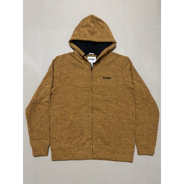 WRANGLER รุ่น WR H203 เสื้อคลุมฮู้ดดี้ ผู้ชาย สีเหลือง ใหม่ ของแท้