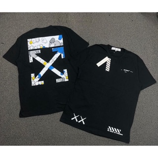 เสื้อยืด Kaos ปิด WHIT * X KAWS SESAME STREET พรีเมี่ยมคอมพลีทแท็ก