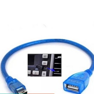 สายUSB2.0 Female to Mini USB Male Cable Adapter 5P OTG V3 สายต่อUSB AUX All New ISUZU D-max