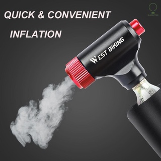 Mini Co2 Inflator อุปกรณ์ปั๊มลมยางล้อรถจักรยานเสือภูเขาแบบพกพาสําหรับ Mtb