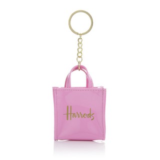 พวงกุญแจ Harrods รุ่น Signature Shopper Keyring สี Pink ***พร้อมส่ง