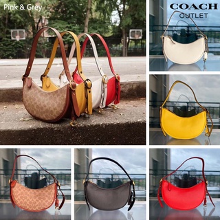 (พร้อมสต็อก) จัดส่งที่รวดเร็ว Coach CC440 CC439 Luna กระเป๋าสะพายไหล่ ผู้หญิง / ในกระเป๋าถือหนังแฟชั่นฮาล์ฟมูนลายเซ็น 440 439